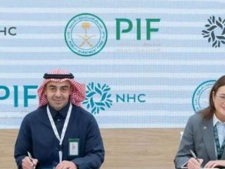 جانب من مراسم توقيع مذكرة التفاهم بين الجانبين
